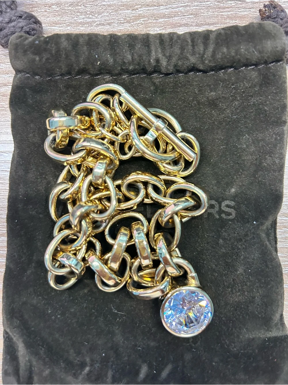 Michael Kors Necklace with CZ Pendant